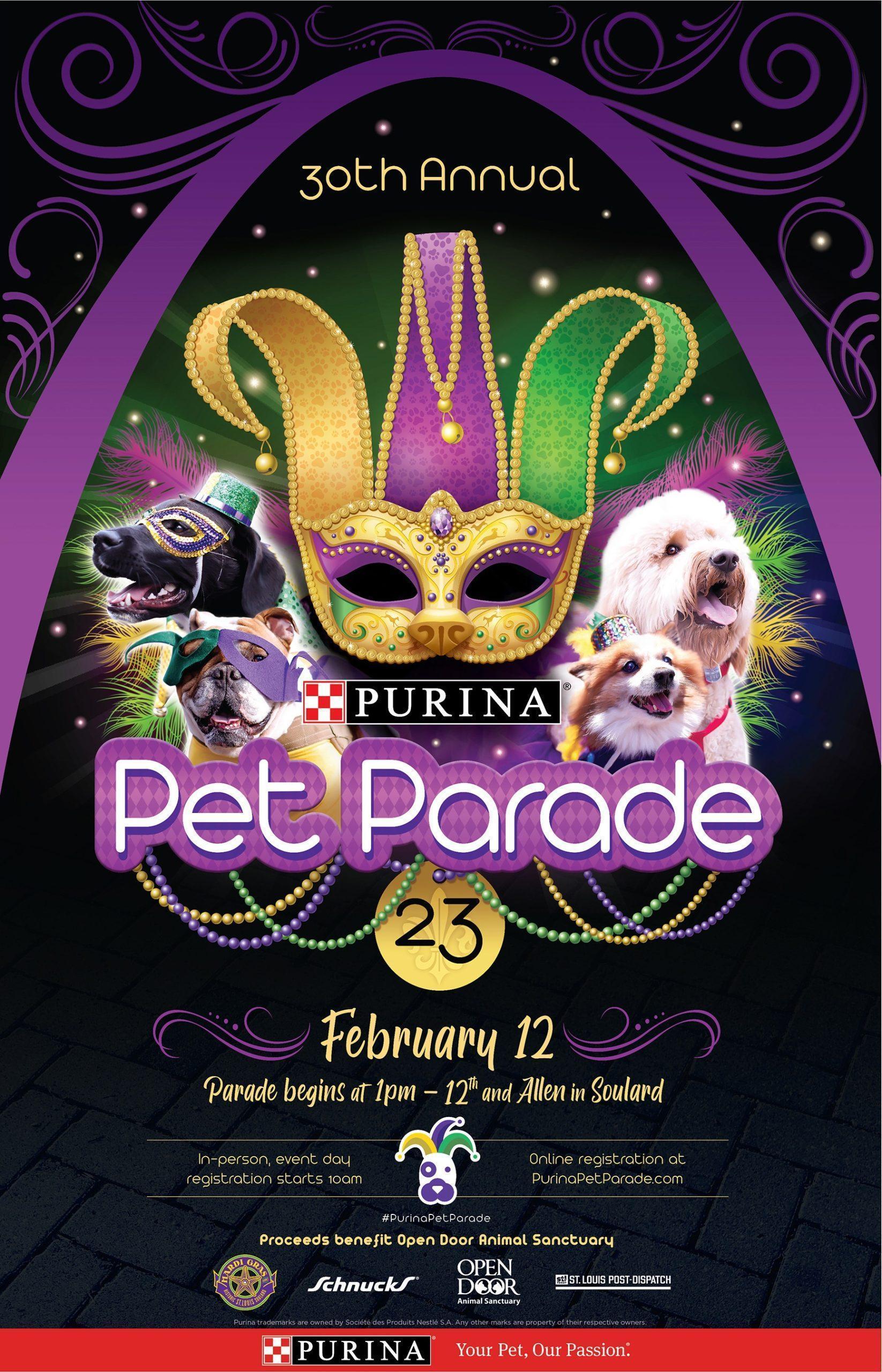 30th Annual Purina Pet Parade Sunday, February 12, 2023 Open Door Animal Sanctuary